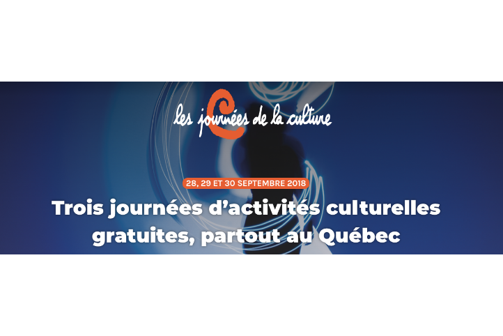 Émilie Bibeau et Laurent Paquin vous invitent à célébrer la culture du 28 au 30 septembre